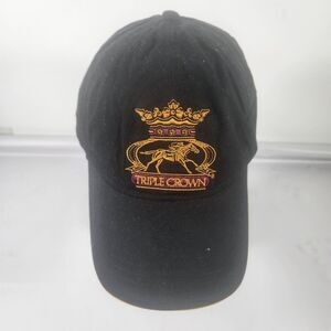 Triple Crown insignia Embroidered Hat Cap Horse Racing Belmont Kentucky Derby